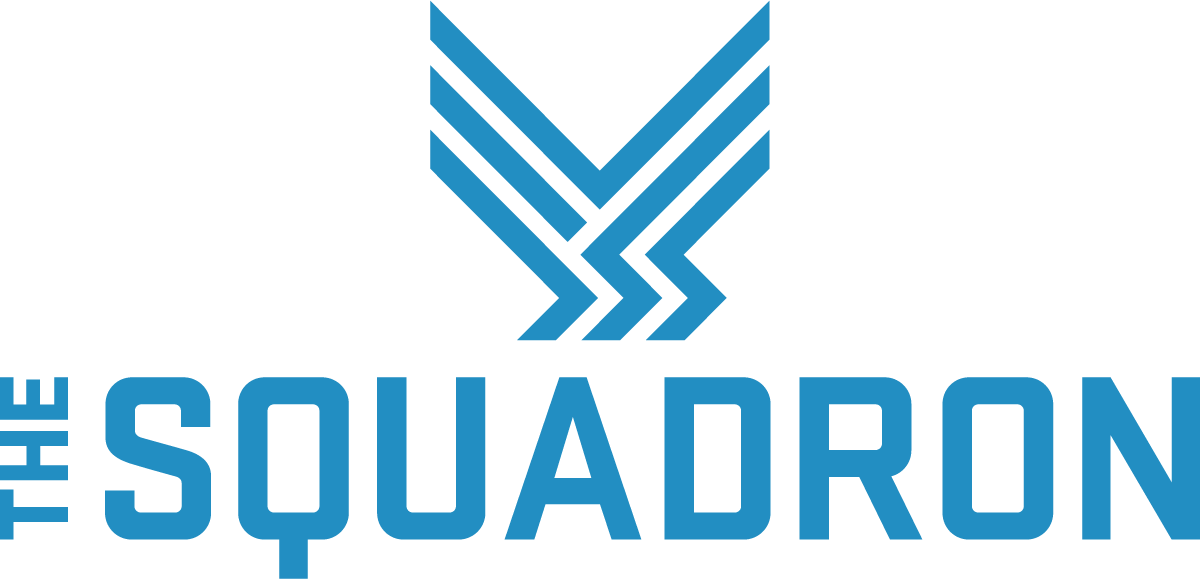 The Squadron Primary Logo 1c Sky CMYK